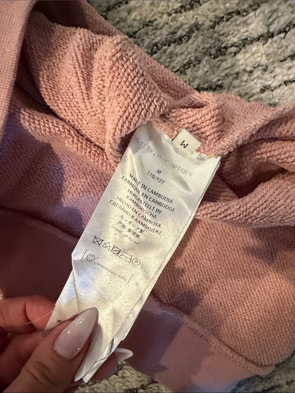 Stella Mc Cartney X Adidas lace sweatshirt as M